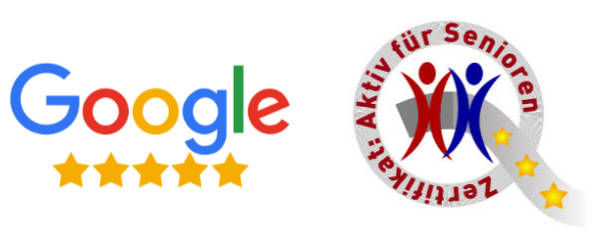 Google und Zertifikatslogo